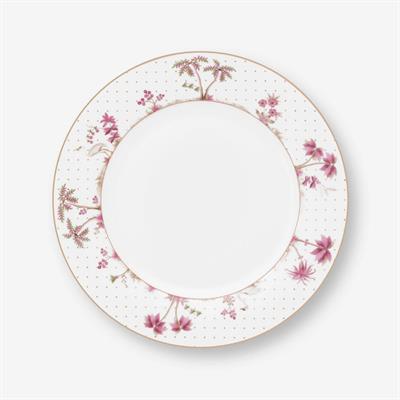 Pip Studio Beyaz Porselen Yemek Tabağı 26,5 Cm Jolie Collection