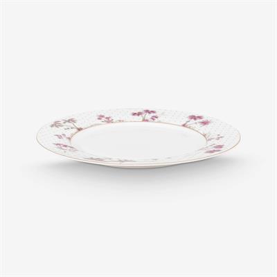 Pip Studio Beyaz Porselen Yemek Tabağı 26,5 Cm Jolie Collection
