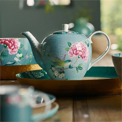 Pıp Studıo Blushing Birds Mavi Demlik 1600 Ml.