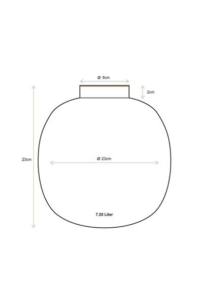 Pıp Studıo Dot Delight  Altın / Mavi Vazo 23 Cm