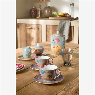 Pip Studio Fantasy Blooming Tales Haki Porselen Çay Fincan Seti 280 Ml