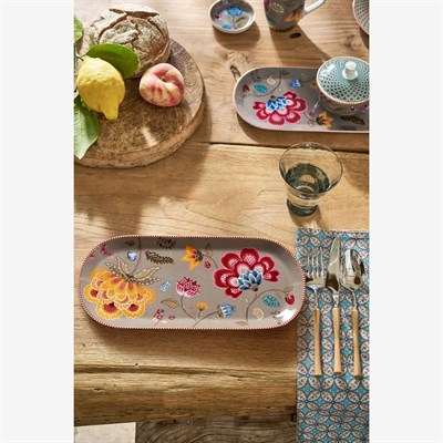 Pip Studio Fantasy Blooming Tales Haki Porselen Servis Tabağı 33 Cm