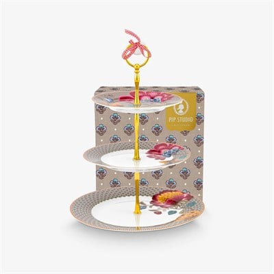 Pip Studio Fantasy Blooming Tales Haki Porselen Kek Standı 26,5 Cm