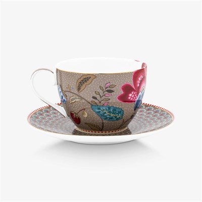 Pip Studio Fantasy Blooming Tales Haki Porselen Çay Fincan Seti 280 Ml