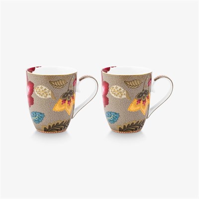 Pip Studio Fantasy Blooming Tales Haki Porselen Kupa Seti 350 Ml