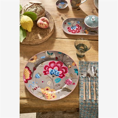 Pip Studio Fantasy Blooming Tales Haki Porselen Servis Tabağı 33 Cm