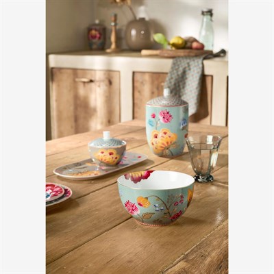 Pip Studio Fantasy Blooming Tales Mavi Porselen Salata Kasesi 15 Cm