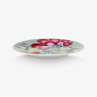 Pip Studio Fantasy Blooming Tales Mavi Porselen Pasta Tabağı 17 Cm