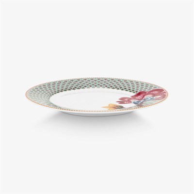 Pip Studio Fantasy Blooming Tales Mavi Porselen Yemek Tabağı 26,5 Cm