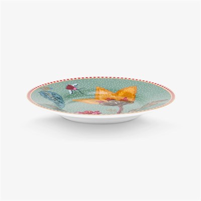 Pip Studio Fantasy Blooming Tales Mavi Porselen Petit Four Tabağı 12 Cm