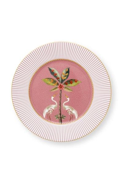 Pıp Studıo La Majorelle Pembe Kuşlu Tabak 17 Cm