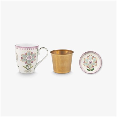 Pip Studio Lily & Lotus Mor Porselen Çay Fincan Seti 350 Ml
