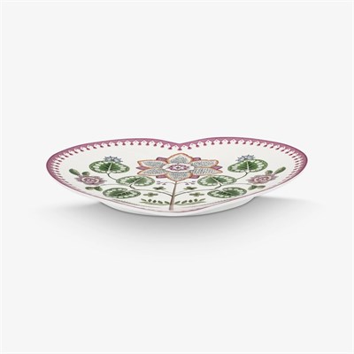Pip Studio Lily & Lotus Mor Porselen Servis Tabağı 21,5 Cm