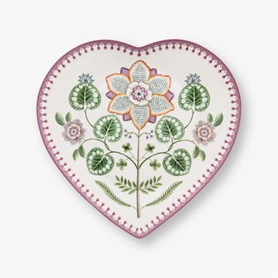 Pip Studio Lily & Lotus Mor Porselen Servis Tabağı 21,5 Cm