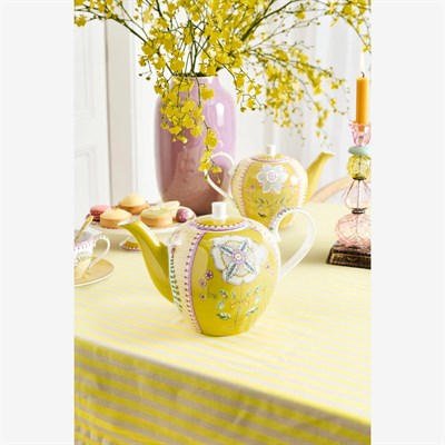 Pip Studio Lily & Lotus Sarı Porselen Demlik 1600 Ml