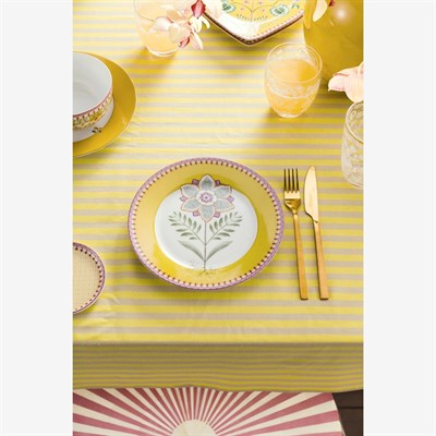 Pip Studio Lily & Lotus Sarı Porselen Kahvaltı Tabağı 21 Cm
