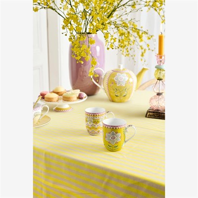 Pip Studio Lily & Lotus Sarı Porselen Kupa Seti 145 Ml