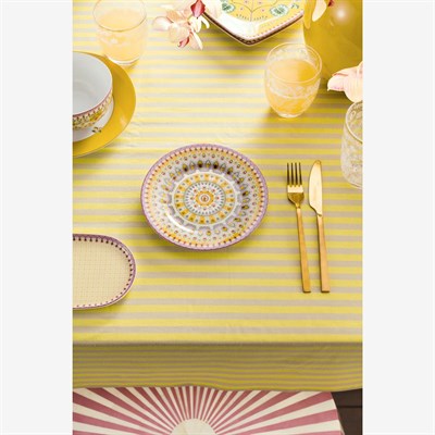 Pip Studio Lily & Lotus Sarı Porselen Pasta Tabağı 17 Cm