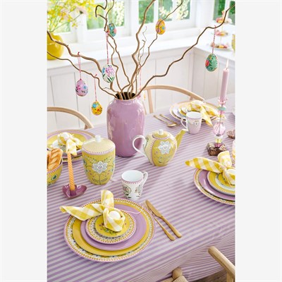 Pip Studio Lily & Lotus Sarı Porselen Petit Four Tabağı 12 Cm