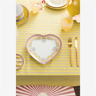 Pip Studio Lily & Lotus Sarı Porselen Servis Tabağı 21,5 Cm