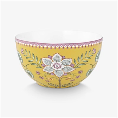 Pip Studio Lily & Lotus Sarı Porselen Servis Kasesi 18 Cm