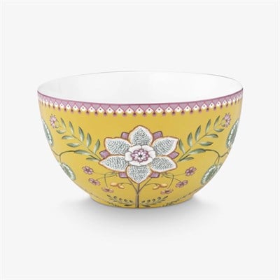 Pip Studio Lily & Lotus Sarı Porselen Servis Kasesi 18 Cm