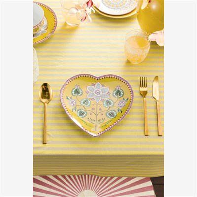 Pip Studio Lily & Lotus Sarı Porselen Servis Tabağı 21,5 Cm