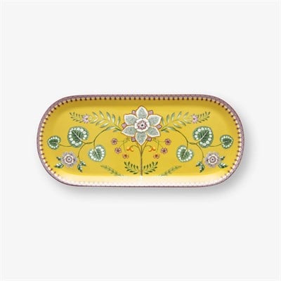 Pip Studio Lily & Lotus Sarı Porselen Servis Tabağı 33 Cm