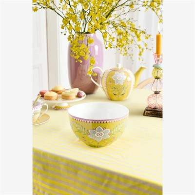 Pip Studio Lily & Lotus Sarı Porselen Servis Kasesi 18 Cm