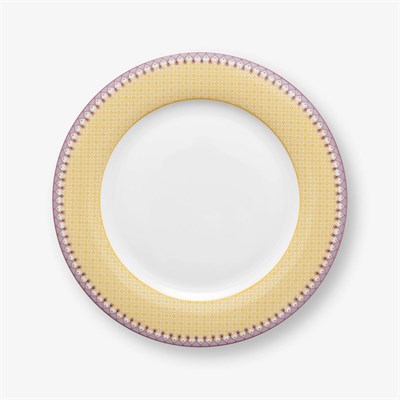 Pip Studio Lily & Lotus Sarı Porselen Yemek Tabağı 26,5 Cm