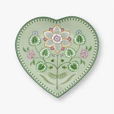 Pip Studio Lily & Lotus Yeşil Porselen Servis Tabağı 21,5 Cm