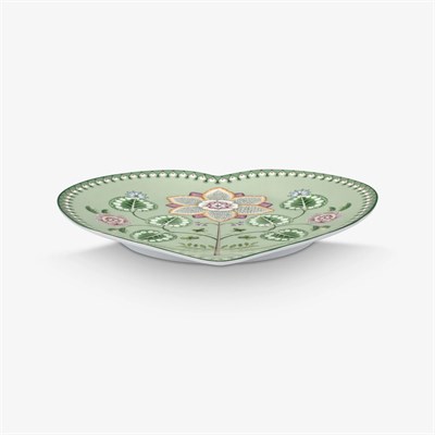 Pip Studio Lily & Lotus Yeşil Porselen Servis Tabağı 21,5 Cm