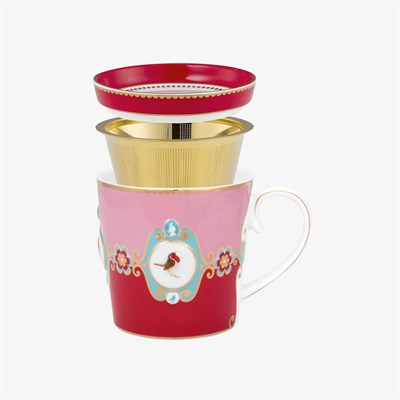 Pip Studio Love Birds Kırmızı Porselen Kupa Seti 250 Ml