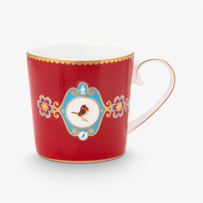 Pip Studio Love Birds Kırmızı Porselen Kupa Seti 150 Ml