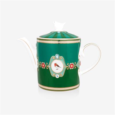 PIP STUDIO Love Birds Yeşil Madalyon Desenli Demlik 1,3 lt.