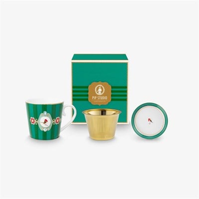 Pip Studio Love Birds Yeşil Porselen Kupa 250 Ml