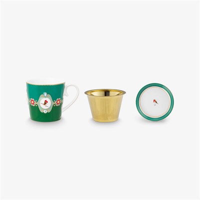 Pip Studio Love Birds Yeşil Porselen Kupa Seti 250 Ml