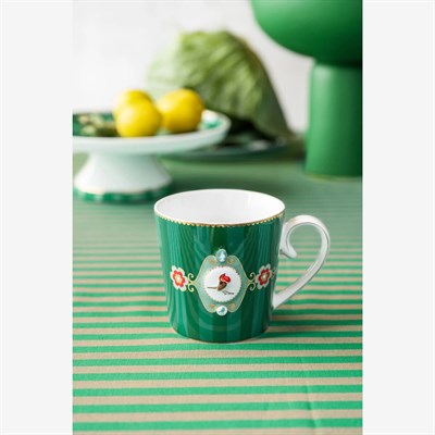 Pip Studio Love Birds Yeşil Porselen Kupa 250 Ml