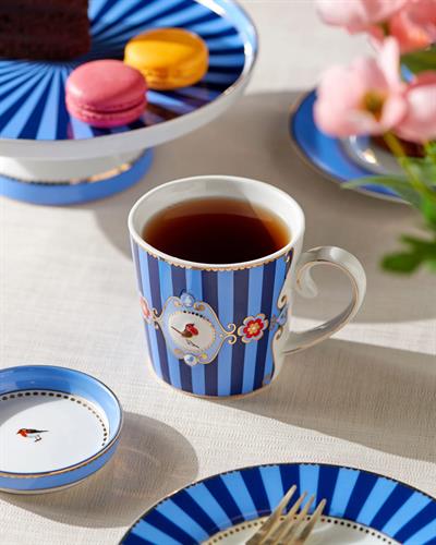 Pip Studio Mavi Porselen Kupa 250 Ml Love Birds Collection