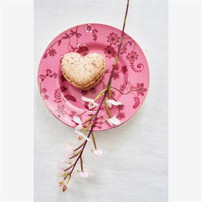 Pip Studio Pembe Porselen Petit Four Tabağı 12 Cm Jolie Collection