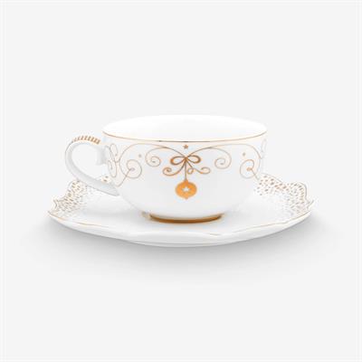 Pıp Studıo Royal Altın / Beyaz  Çay Fincanı 225 Ml