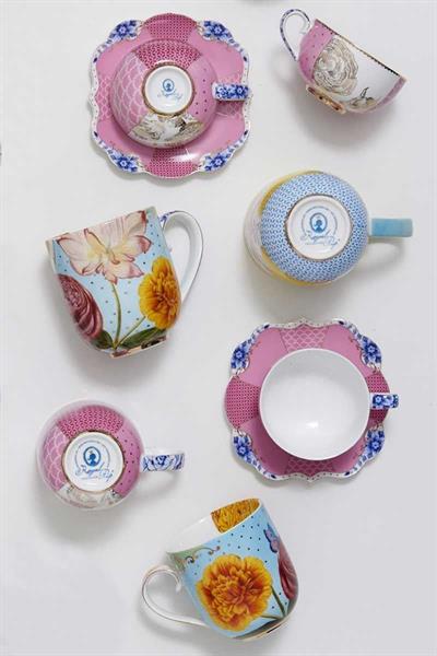 Pıp Studıo Royal Küçük Mug Beyaz / Mavi Çiçek Desenli