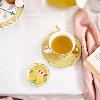 Pip Studio Sarı Porselen Çay Tabağı 9 Cm La Majorelle Collection