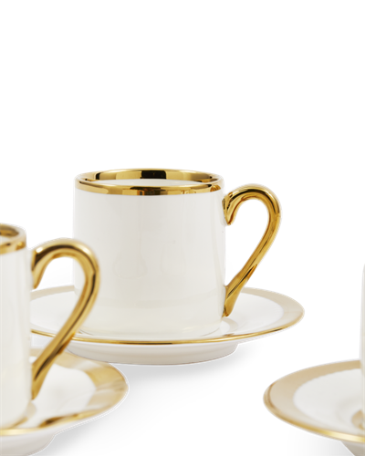 Pols Potten Espresso Cups Golden Finds Set 4