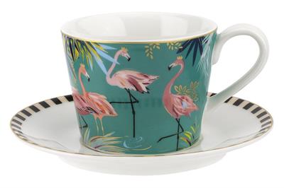 Portmeirion Rw.Smtf.78924-Xg Tahiti Çay Fincan Tabağı +Flamingo