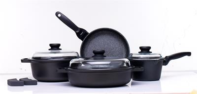 Risoli Black Plus 9 Prç Tencere Seti