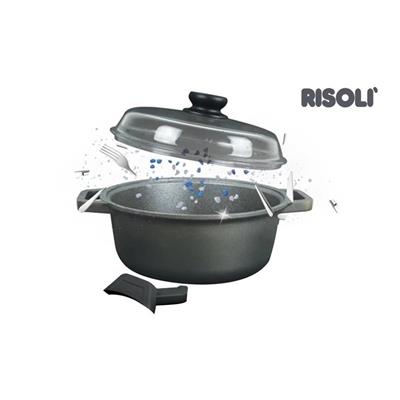 Risoli Black Plus Döküm Tencere 24 Cm