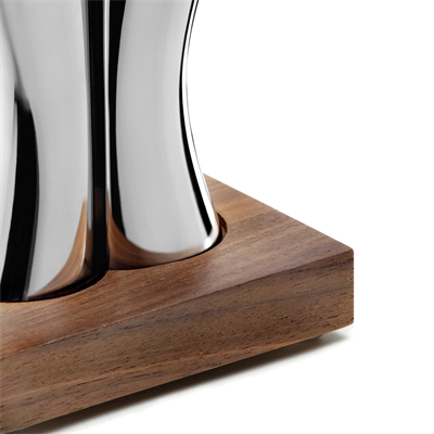 Robert Welch Drıft (br) V Salt & Pepper Shakers Wıth Walnut Base