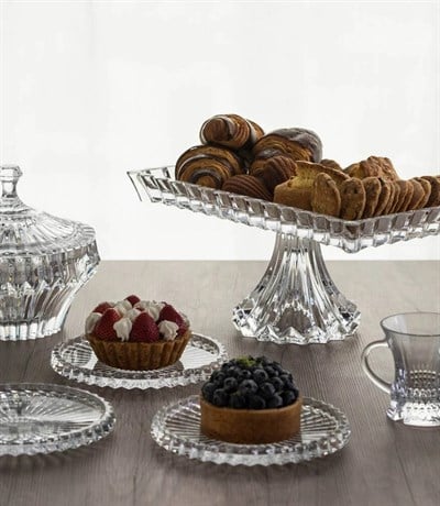 Rogaska Bowl 19 Cm Wıth Cover Crown Jewel