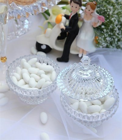 Rogaska Bowl 23cm+leg B Crown Jewel